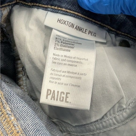 PAIGE Blue Skinny Jeans with Modern Fit - Picture 4 of 5